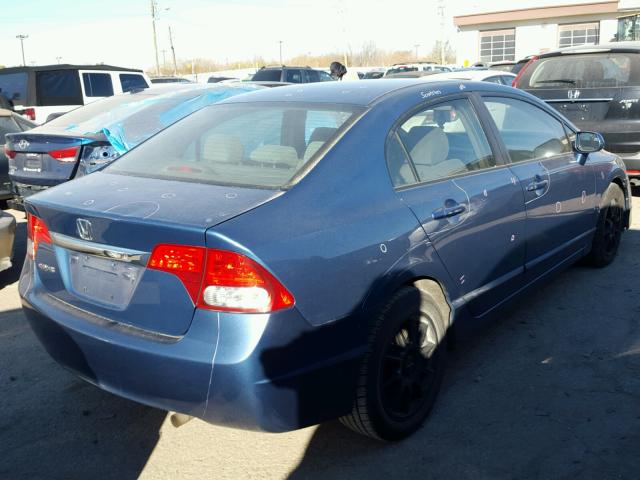 19XFA1F5XAE049120 - 2010 HONDA CIVIC LX BLUE photo 4