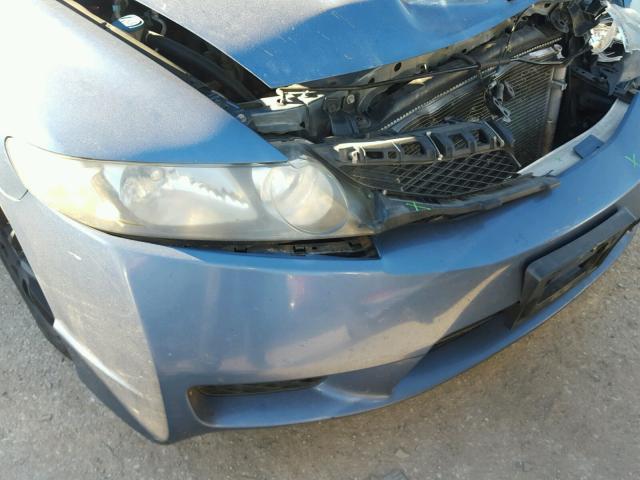 19XFA1F5XAE049120 - 2010 HONDA CIVIC LX BLUE photo 9