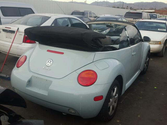 3VWCD31Y45M311455 - 2005 VOLKSWAGEN NEW BEETLE 蓝色 照片 4