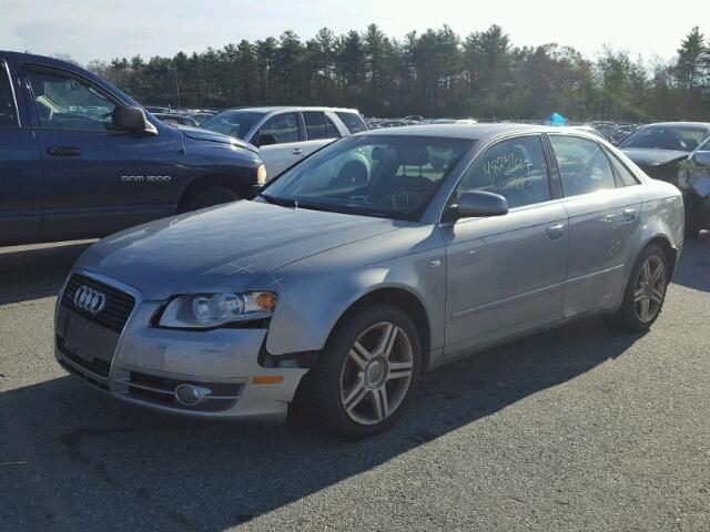 WAUDF78E07A196645 - 2007 AUDI A4 2.0T QU GRAY photo 2