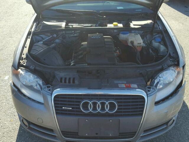 WAUDF78E07A196645 - 2007 AUDI A4 2.0T QU GRAY photo 7