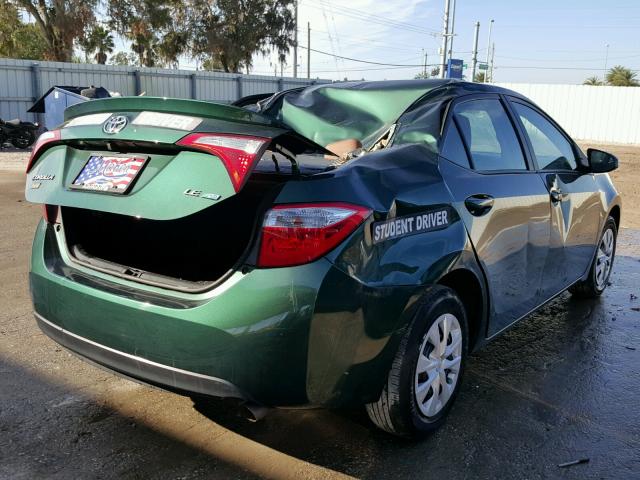 2T1BPRHE3FC374030 - 2015 TOYOTA COROLLA EC 绿色 照片 4
