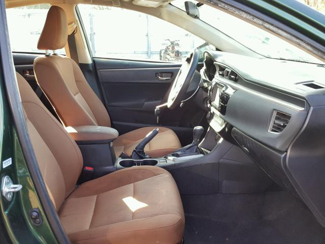 2T1BPRHE3FC374030 - 2015 TOYOTA COROLLA EC 绿色 照片 5