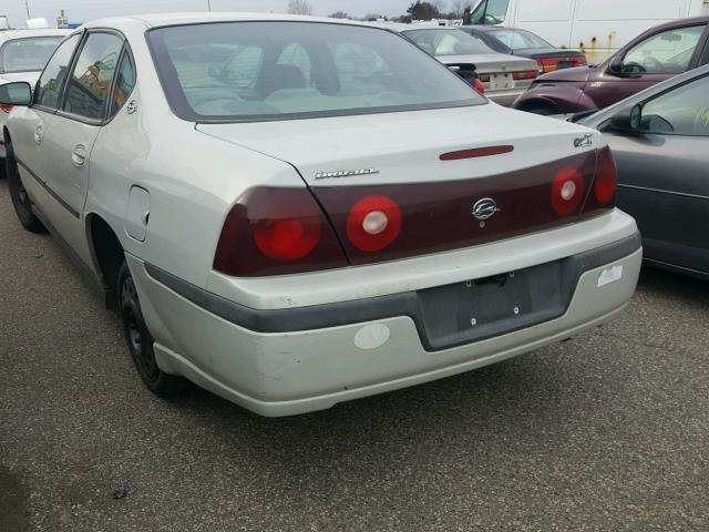 2G1WF52EX39392079 - 2003 CHEVROLET IMPALA WHITE photo 3