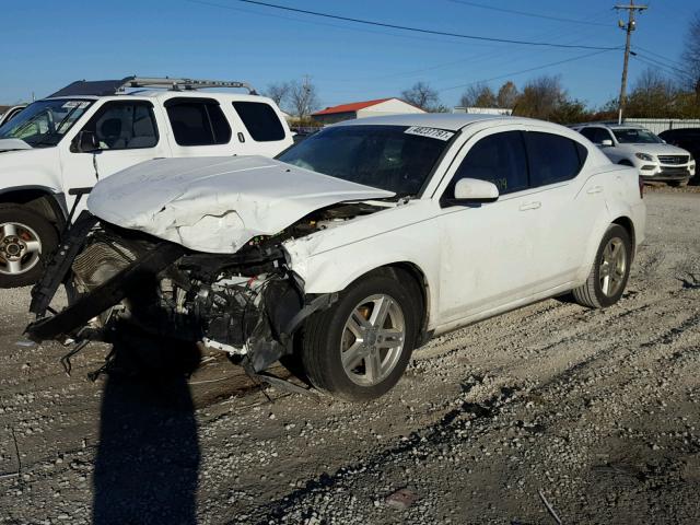 1C3CDZCB1CN313105 - 2012 DODGE AVENGER SX WHITE photo 2