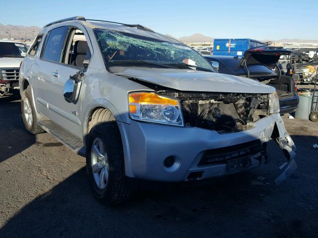 5N1AA08C78N613906 - 2008 NISSAN ARMADA SE SILVER photo 1