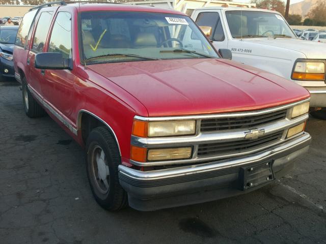 3GNEC16R0XG161860 - 1999 CHEVROLET SUBURBAN C RED photo 1