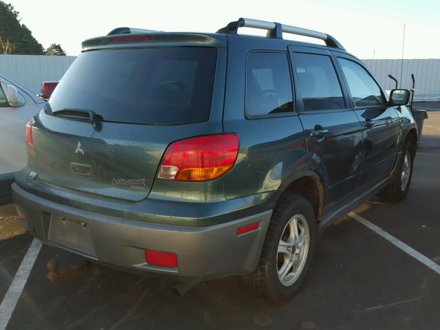 JA4LZ31G53U097123 - 2003 MITSUBISHI OUTLANDER GREEN photo 4