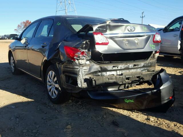 2T1BU4EE1DC990208 - 2013 TOYOTA COROLLA BA GRAY photo 3