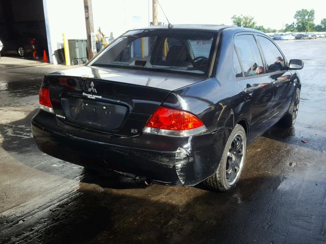 JA3AJ26E76U063581 - 2006 MITSUBISHI LANCER ES BLACK photo 4