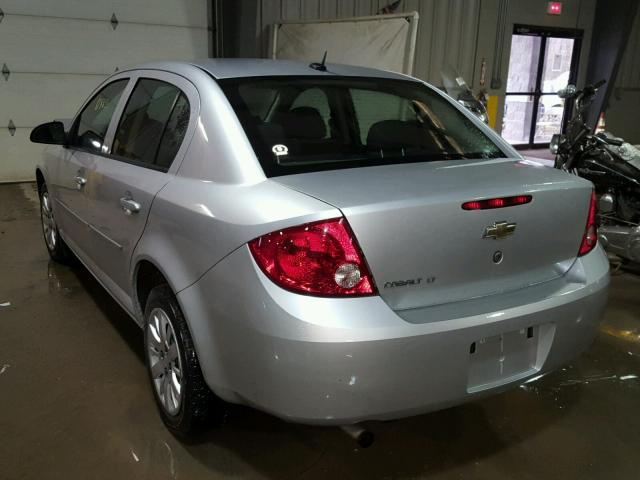 1G1AT58H097237894 - 2009 CHEVROLET COBALT LT SILVER photo 3