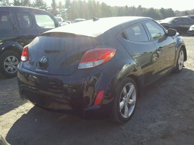 KMHTC6AD4EU216423 - 2014 HYUNDAI VELOSTER B BLACK photo 4