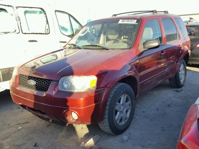 1FMYU941X7KA18580 - 2007 FORD ESCAPE LIM RED photo 2