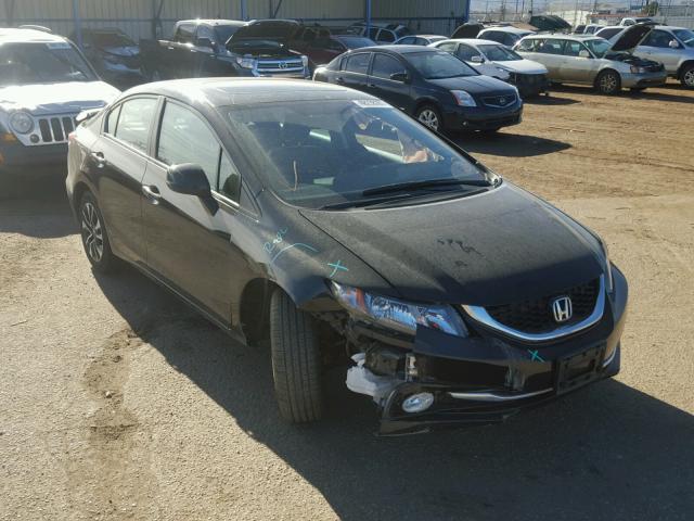19XFB2F91DE070612 - 2013 HONDA CIVIC EXL BLACK photo 1