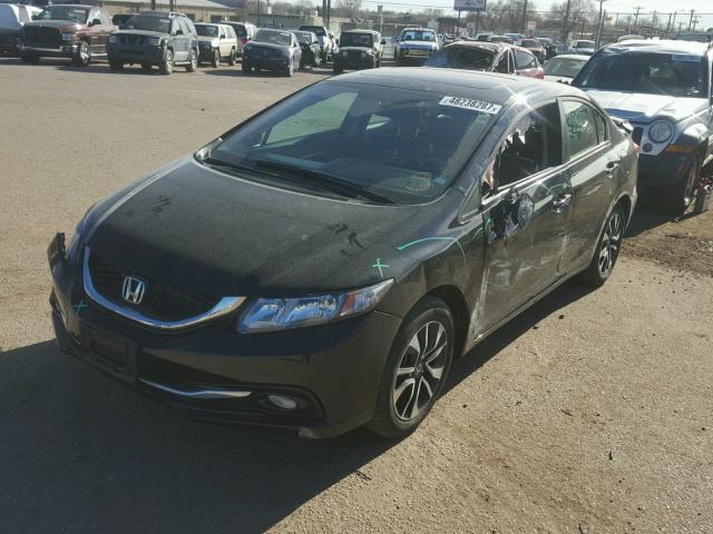 19XFB2F91DE070612 - 2013 HONDA CIVIC EXL BLACK photo 2