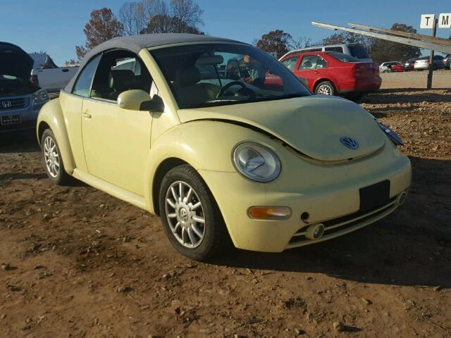 3VWCM31Y85M302354 - 2005 VOLKSWAGEN NEW BEETLE YELLOW photo 1