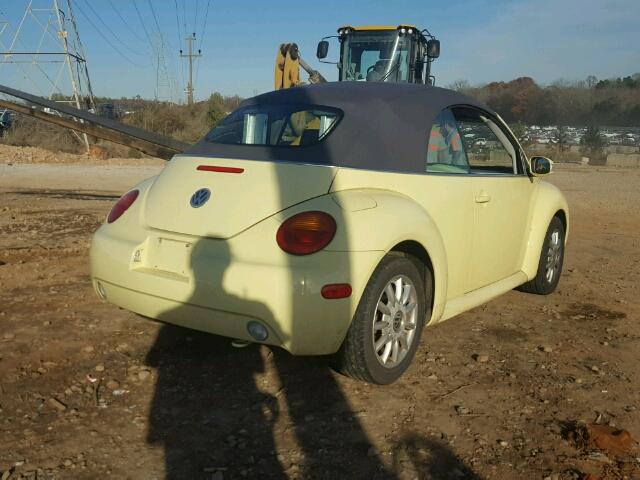 3VWCM31Y85M302354 - 2005 VOLKSWAGEN NEW BEETLE 黄色 照片 4