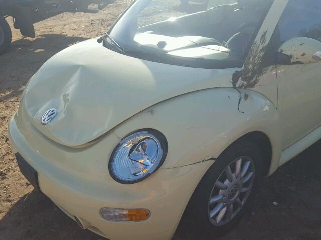 3VWCM31Y85M302354 - 2005 VOLKSWAGEN NEW BEETLE 黄色 照片 9