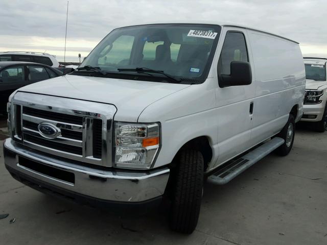 1FTNE2EW6DDA31350 - 2013 FORD ECONOLINE WHITE photo 2