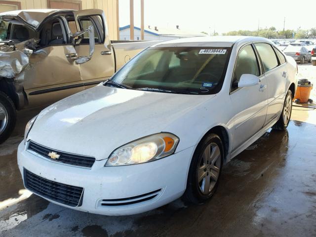 2G1WF5EK6B1162750 - 2011 CHEVROLET IMPALA LS WHITE photo 2