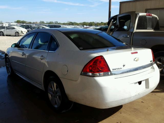 2G1WF5EK6B1162750 - 2011 CHEVROLET IMPALA LS WHITE photo 3