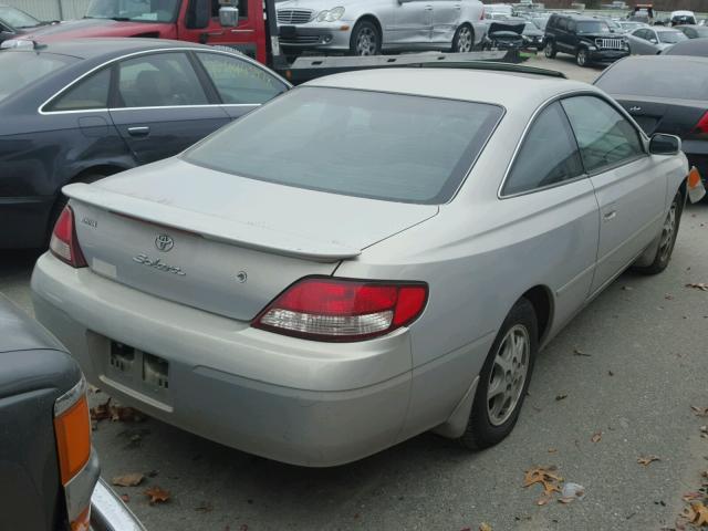 2T1CG22P71C426192 - 2001 TOYOTA CAMRY SOLA SILVER photo 4