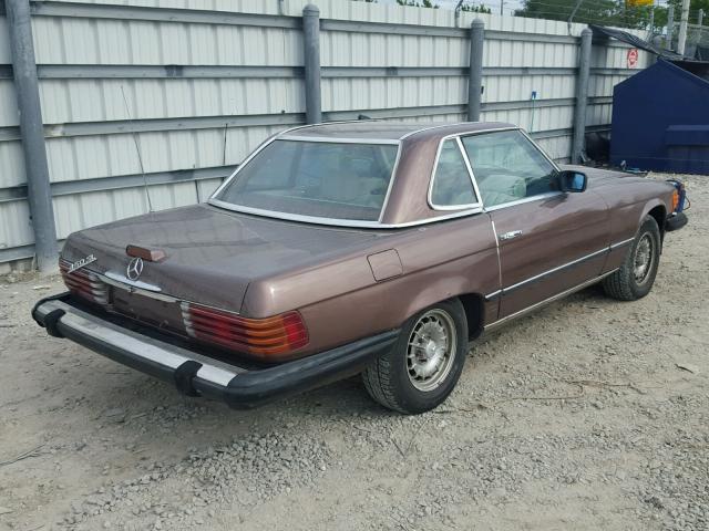 10704412059234 - 1980 MERCEDES-BENZ SL 450 BROWN photo 4