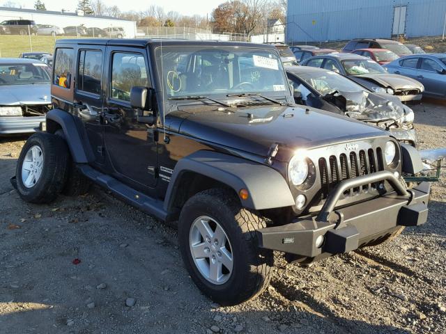 1C4HJWDGXEL207480 - 2014 JEEP WRANGLER U BLACK photo 1