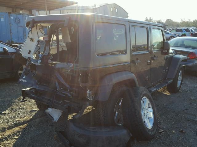 1C4HJWDGXEL207480 - 2014 JEEP WRANGLER U BLACK photo 4
