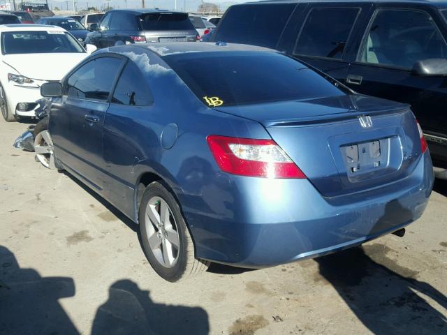 2HGFG12867H535159 - 2007 HONDA CIVIC EX BLUE photo 3