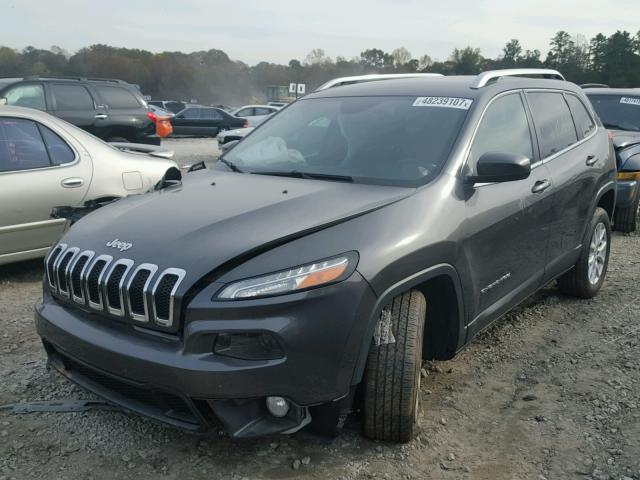 1C4PJLCSXFW532274 - 2015 JEEP CHEROKEE L GRAY photo 2