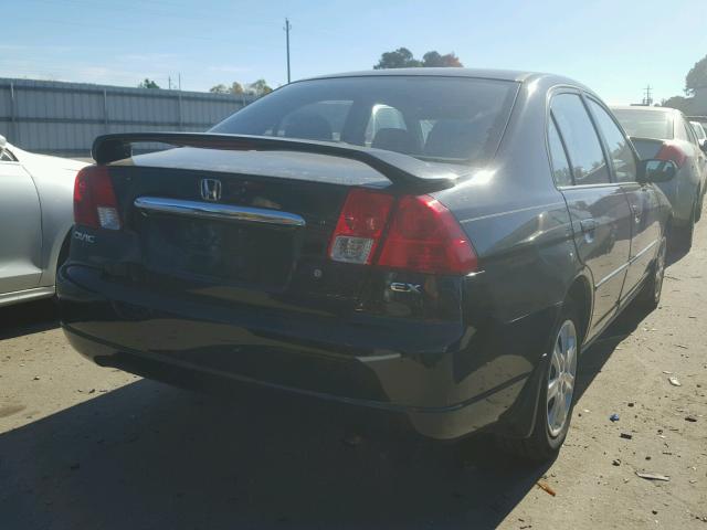 1HGES26733L007819 - 2003 HONDA CIVIC EX BLACK photo 4