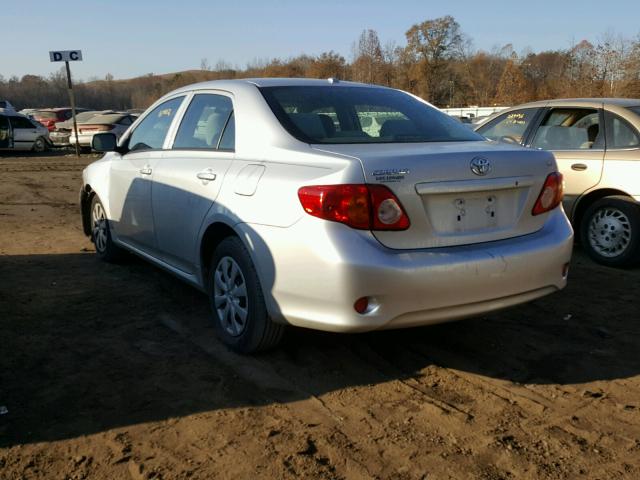 JTDBL40E599082481 - 2009 TOYOTA COROLLA BA SILVER photo 3