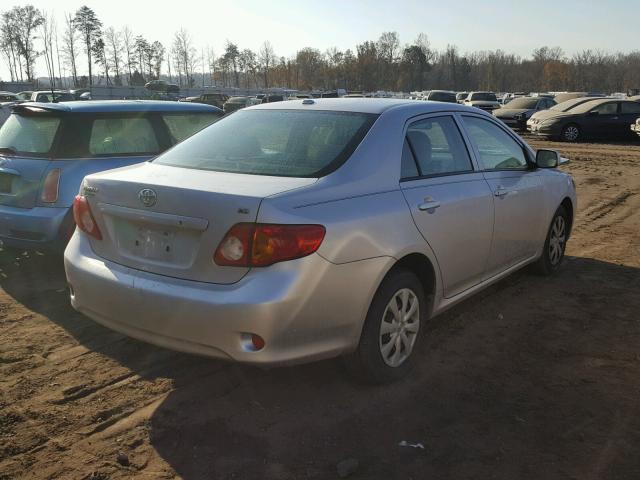 JTDBL40E599082481 - 2009 TOYOTA COROLLA BA SILVER photo 4