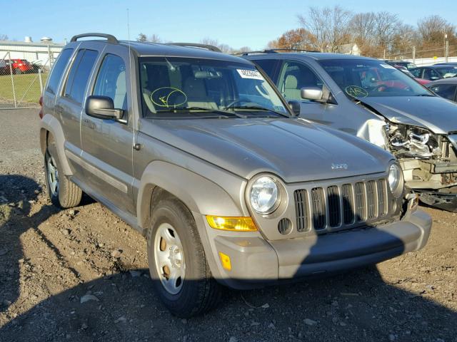 1J4GL48K27W536744 - 2007 JEEP LIBERTY SP GRAY photo 1