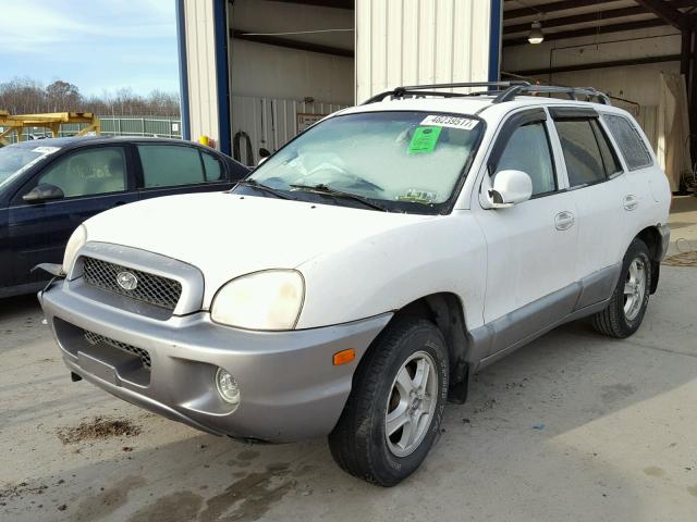 KM8SC73D32U298087 - 2002 HYUNDAI SANTA FE G WHITE photo 2