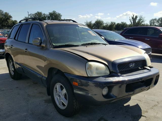 KM8SC13D12U314008 - 2002 HYUNDAI SANTA FE G GOLD photo 1