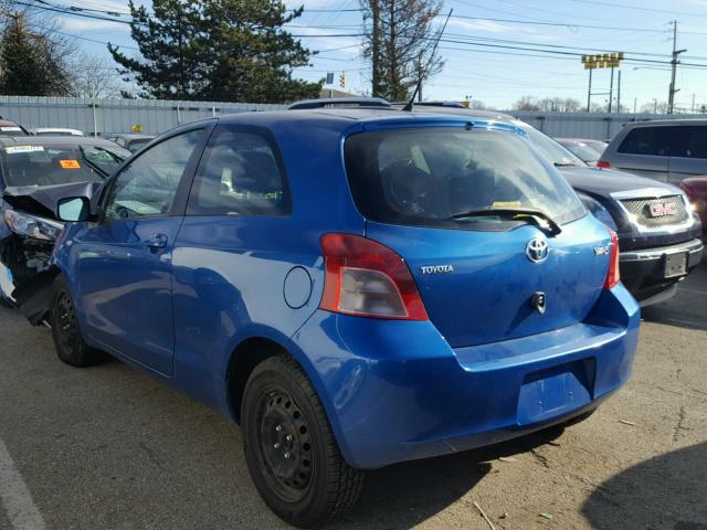 JTDJT923985174199 - 2008 TOYOTA YARIS BLUE photo 3