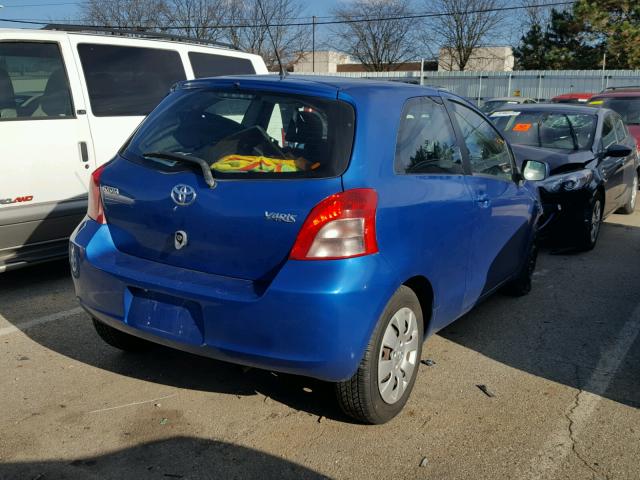 JTDJT923985174199 - 2008 TOYOTA YARIS BLUE photo 4