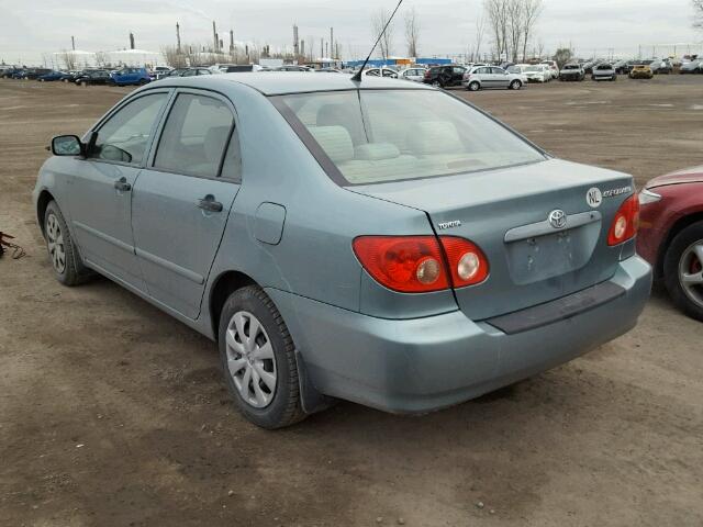 2T1BR32E75C918981 - 2005 TOYOTA COROLLA CE GREEN photo 3