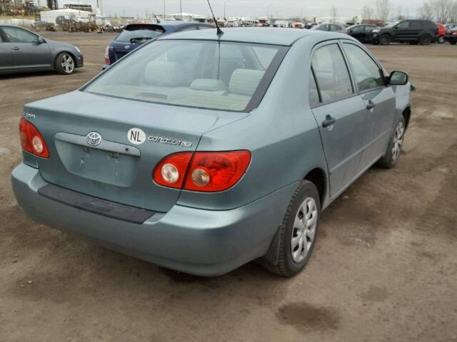 2T1BR32E75C918981 - 2005 TOYOTA COROLLA CE GREEN photo 4