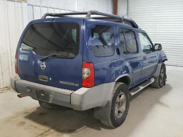 5N1ED28T03C678590 - 2003 NISSAN XTERRA XE BLUE photo 4