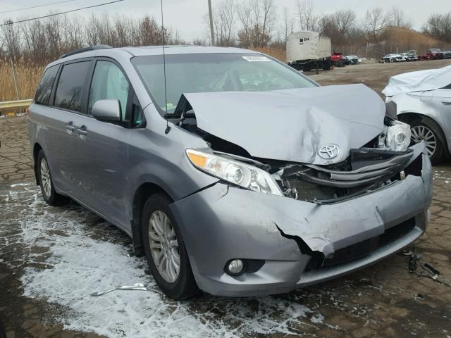 5TDYK3DC2BS169083 - 2011 TOYOTA SIENNA XLE GRAY photo 1