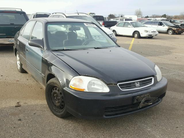 1HGEJ667XWL045840 - 1998 HONDA CIVIC LX BLACK photo 1