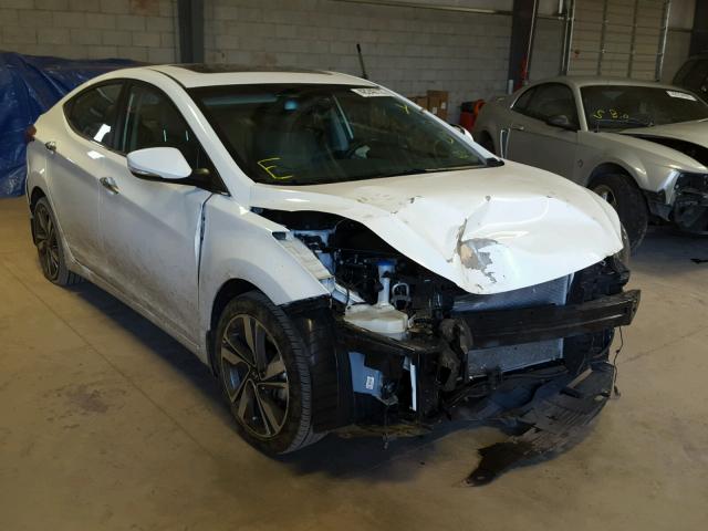 5NPDH4AE4FH552382 - 2015 HYUNDAI ELANTRA SE WHITE photo 1