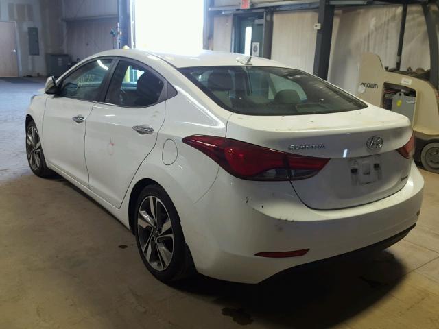 5NPDH4AE4FH552382 - 2015 HYUNDAI ELANTRA SE WHITE photo 3