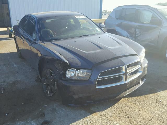 2C3CDXBG9EH325693 - 2014 DODGE CHARGER SE BLUE photo 1