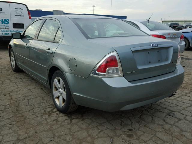 3FAFP07Z96R206474 - 2006 FORD FUSION SE GREEN photo 3