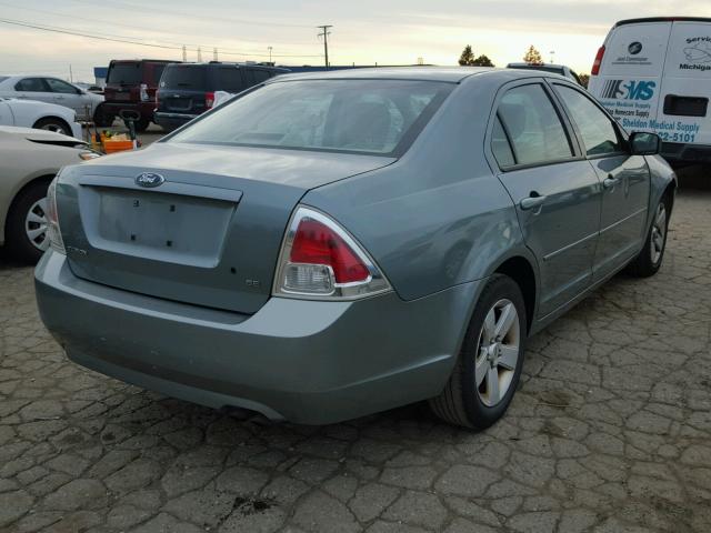 3FAFP07Z96R206474 - 2006 FORD FUSION SE GREEN photo 4