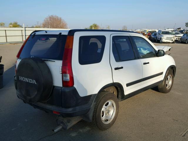 JHLRD68422C023676 - 2002 HONDA CR-V LX WHITE photo 4